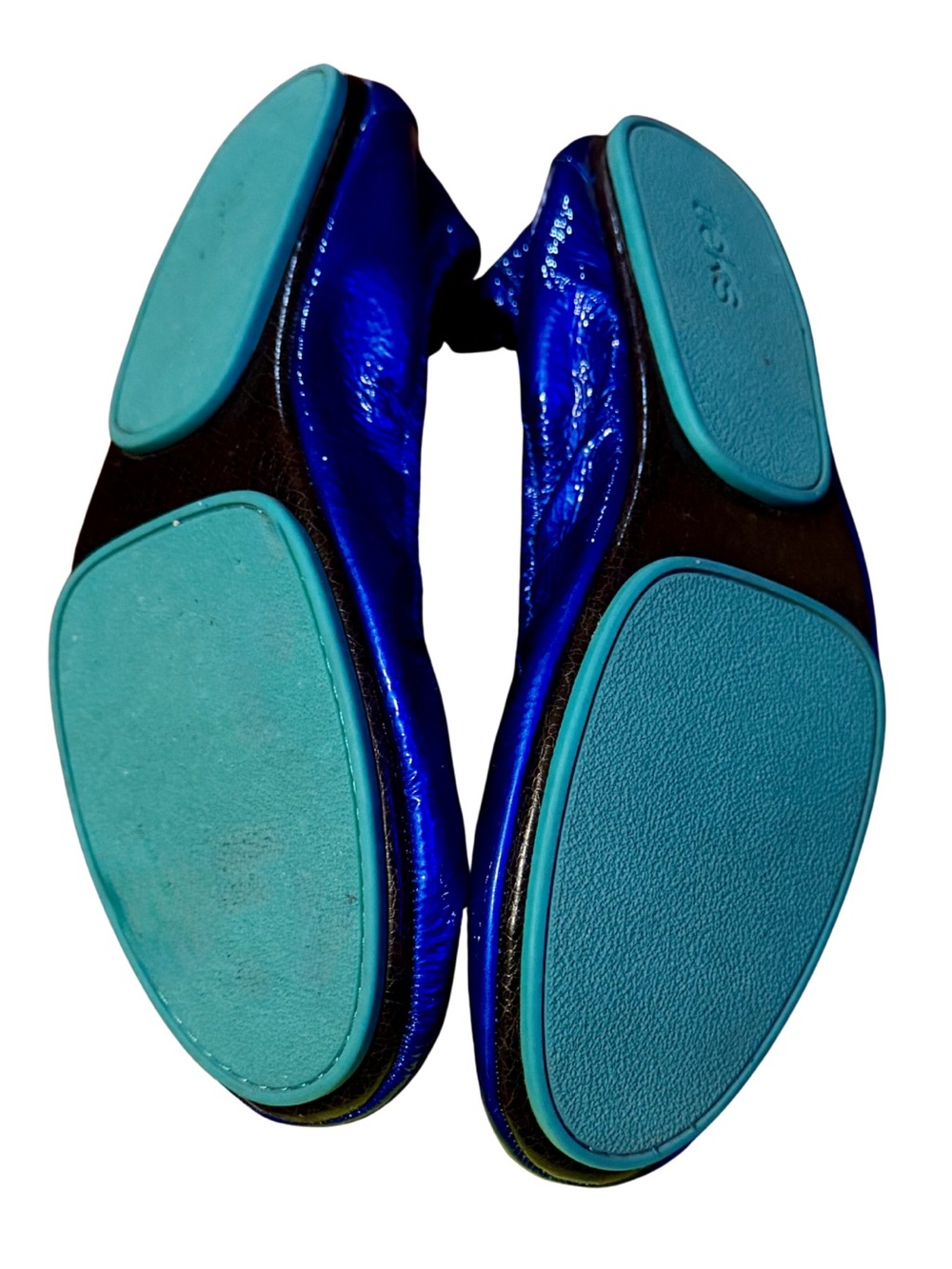 Tieks Sapphire Blue Metallic Ballet Flats - Picture 3 of 3